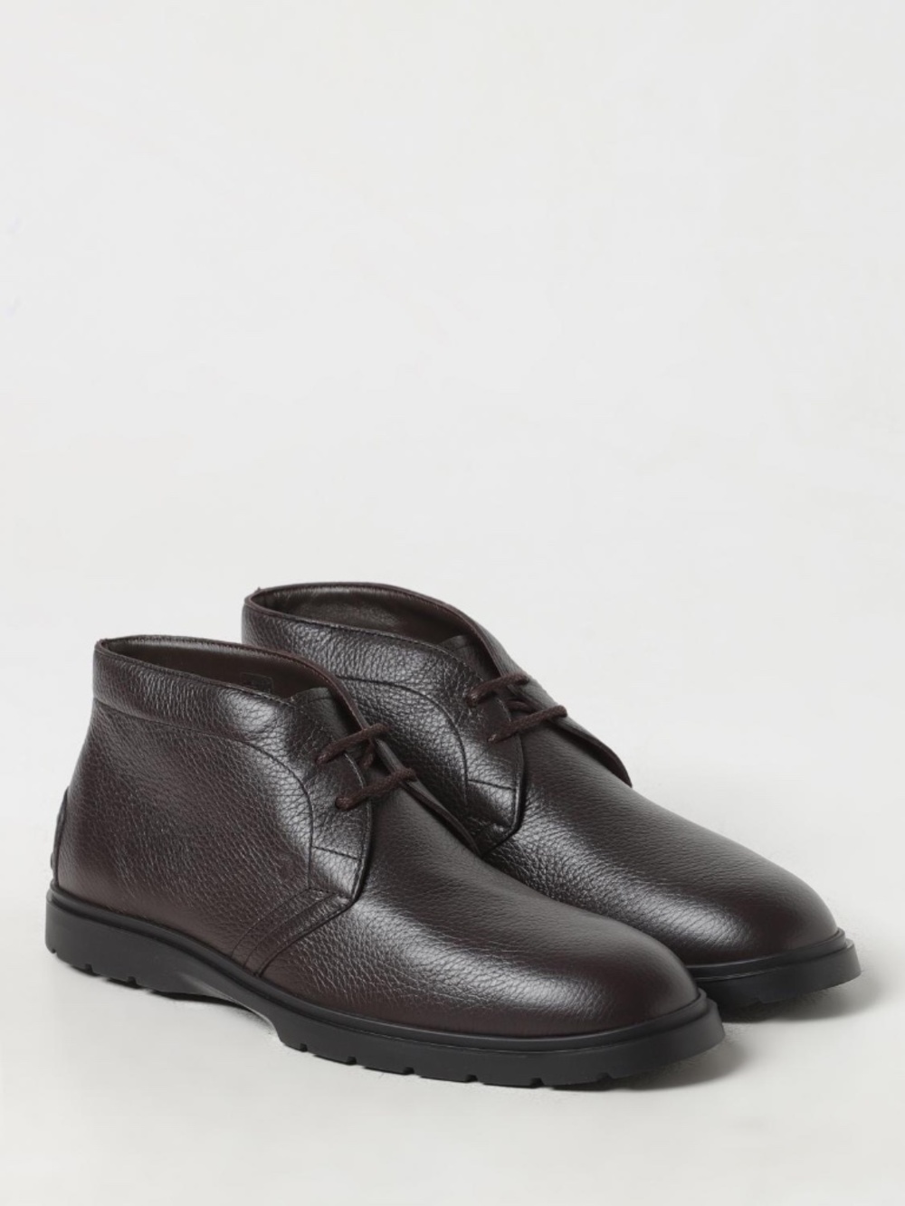 TOD'S Dark Brown Dessert Leather Boot - Men's Size 8 UK 9 US